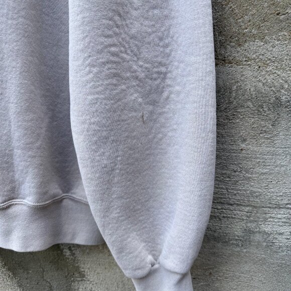 90's Russell Athletic Faded Egg Shell White Crewneck Sweatshirt - Picture 6 of 6